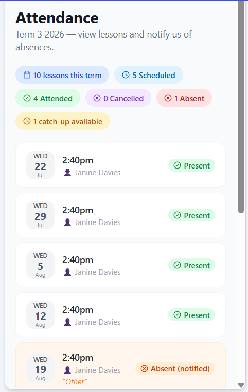 Couta Kidz app levels screen